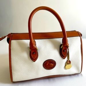 Dooney & Bourke Ivory All Weather Leather Satchel